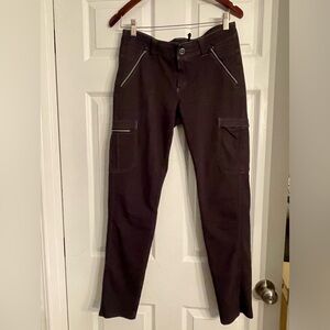 Kuhl Women’s Black Soft Stretchy Cargo Skinny Leg Pants Size 6 regular